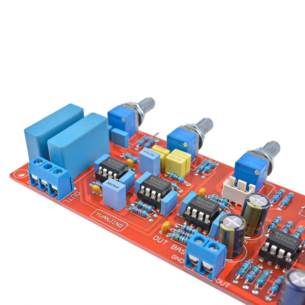 AIYIMA 2.1 Tone Preamp التحكم في مستوى الصوت NE5532 مضخم صوت مسبق مجلس HiFi تعديل مرشح تمرير منخفض لمكبر للصوت المنزل