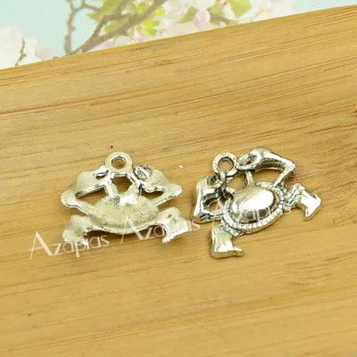 Diy Alloy Pesona Kepiting Liontin Laut Hewan Laut Antik Perak Perhiasan Menemukan Aksesoris Gelang Kalung Kalung Gratis Pengiriman