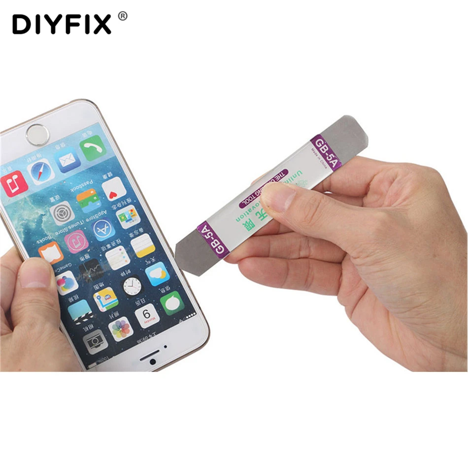 DIYFIX Stainless Steel Blade Soft Thin Pry Spudger Cell Phone Tablet Screen Battery Opening Tools for iPhone iPad Samsung Opener