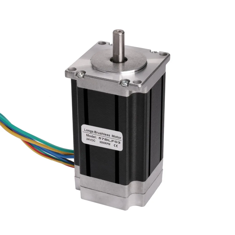 

EU free ship[3-7days ship] 1PC Brushless DC Motor NEMA23 57BLF03 188W 24V 3000RPM 101mm Length CNC Cutting