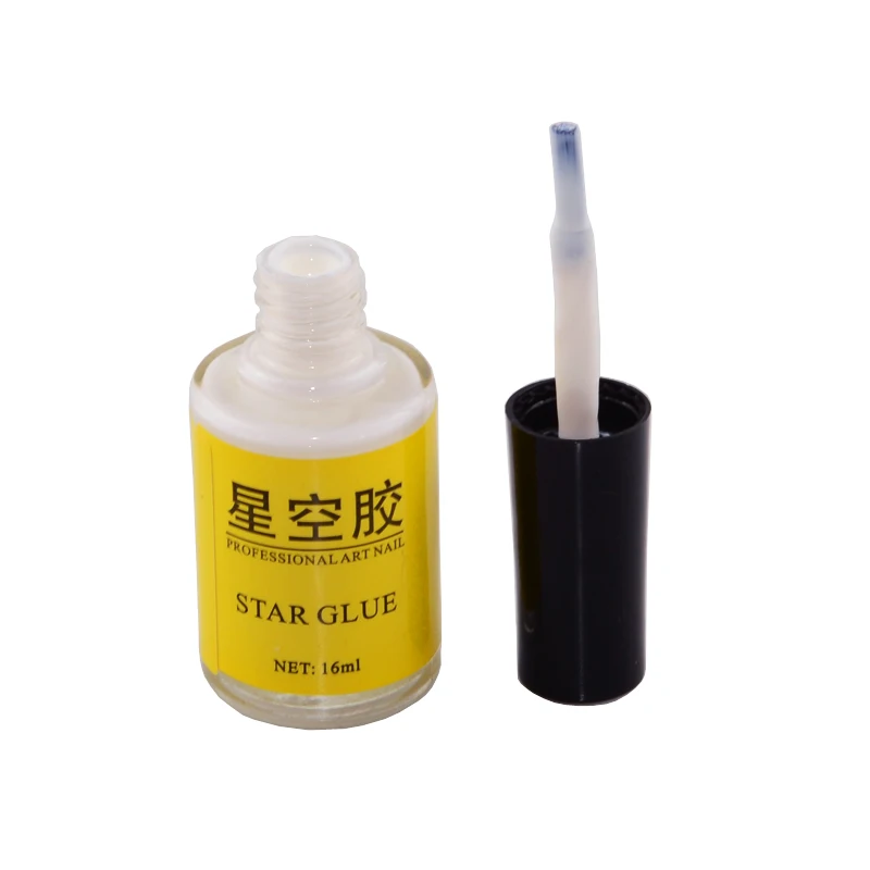 15 ml schnell trocknender Nagelkunstkleber für Folienaufkleber, selbstklebender Sternkleber, Maniküre-Dekoration, Werkzeug, Transferspitzen, Zubehör – Detail 4