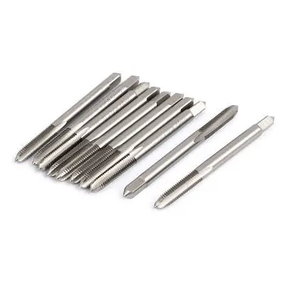 10pcs M5 High Speed Steel Machine Screw Thread Metric Connector Taps 63mm Long