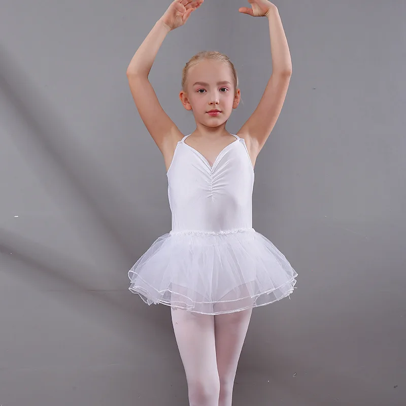 

Girls Ballet Dancing Dress Girls' Cotton Dancing Wear Uniforms Kids Skirts Dance Costumes Leotards Gymnastics Leotard D0775