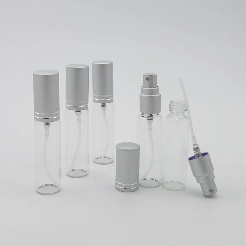 24 x 10ML Portable Clear Glass Sprayer Perfume Bottle 10cc Refillable Parfum Atomizer Fragrance Sprayer Containers