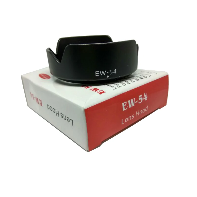 10 Cái/lốc Mới EW-54 EW54 Lens Hood Cho Có Thể & N-EOS M EF-M 18-55 Mm F /3.5-5.6 IS STM Hoa 52 Mm Ống Kính Máy Ảnh Hood Với Hộp Sản Phẩm