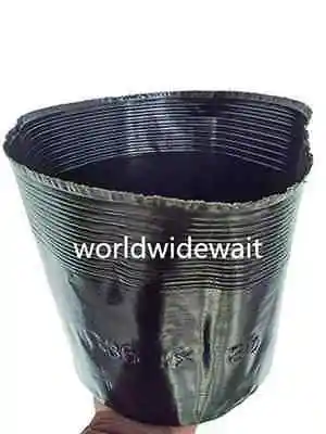 10 PZ Nero Plastica Vegetale Vaso di Fiori Nutrizionale Nursery Contenitori Nuovo