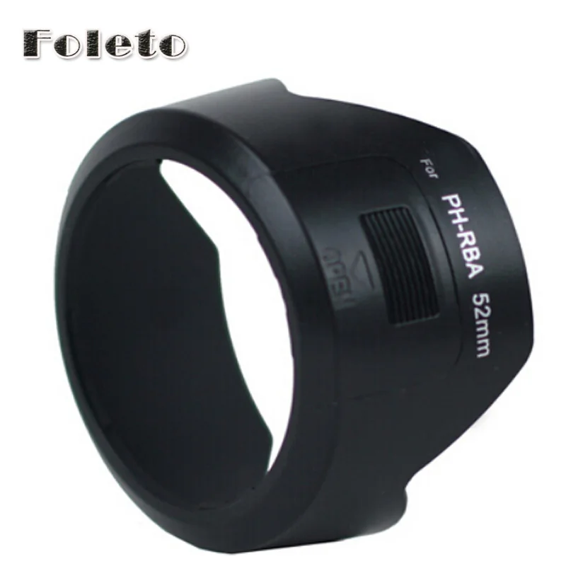 Camera Lens Hood 52mm Cover PH-RBA Fits for Pentax K10D K20D K100D K110D Kx Km K-r K-5 II K-30 With DA 18-55mm F3.5-5.6 Lens