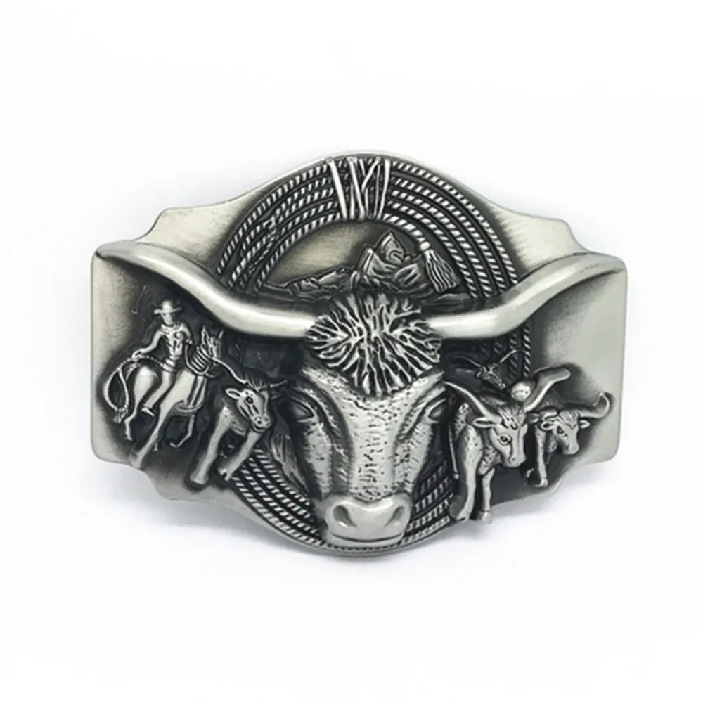 

Europe and the United States the most popular western bull bullfighting knight alloy buckle for 4.0 belt Animal