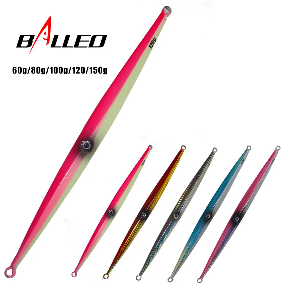 

Balleo 60 г 80 г 100 г 120 г 150 г 1 шт./лот морской металлический джиг-джиг приманка для рыбной ловли, джиг-приманка, ложка, приманки
