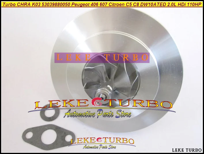خرطوشة توربو Chra K03 50 53039880050 53039880024 53039700050 53039700024   لسيتروين C5 لبيجو 406 607 DW10ATED 2.0L HDi