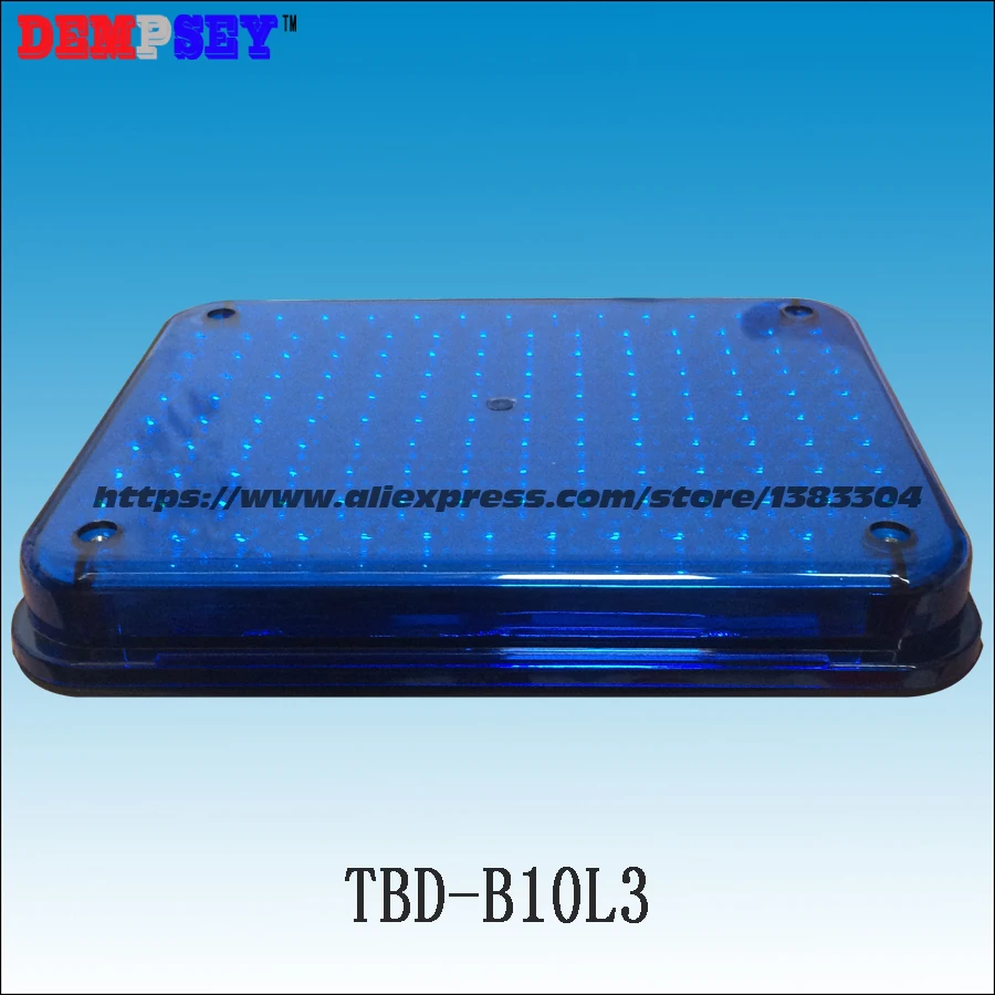 TBD-B10L3 High quality warning lights for fire truck&ambulance car,surface mounting,Waterproof,DC12V or 24V, blue/blue 134 LEDs