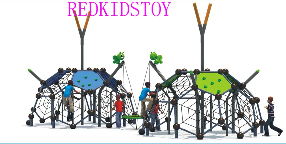 Premium Quality Double Rope Climbing Dome Gym Children Play System HZ-P008