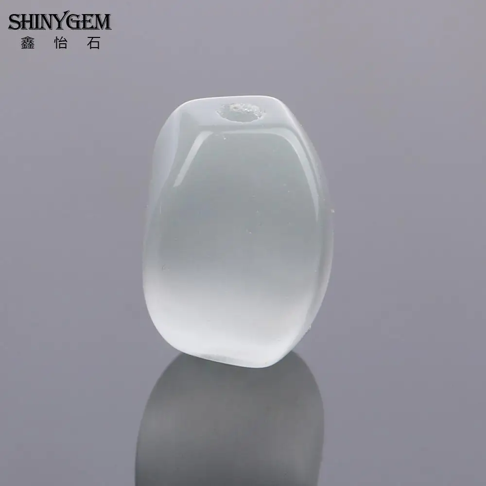 ShinyGem 8*12mm Natural Cat Eye Beads Charm Twisted Column White/Rose Minerals Gem Stone For DIY Jewelry Necklace Making 20pcs