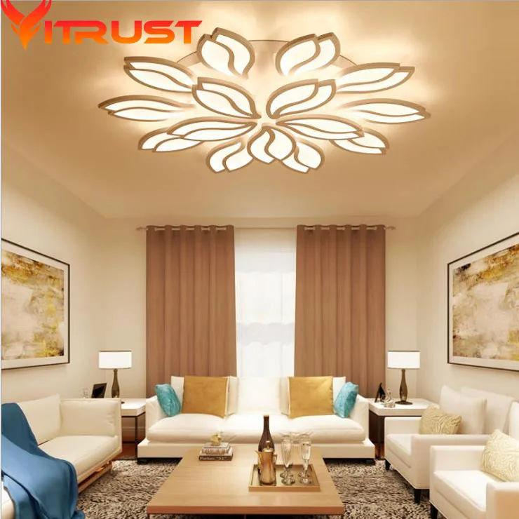 Modern LED Chandeliers Ceiling Fixtures for Foyer Living Dining Room Acrylic Remote controller Home Lighting Indoor Large Lamps