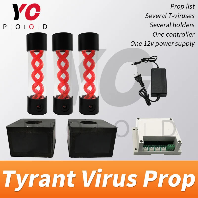T-Virus prop Room escape put the virus to the designated location to unlock YOPOOD real life takagism games in chamber room