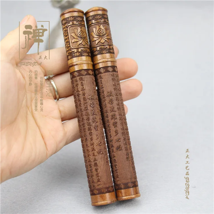 

Zhengda quality African rosewood carved short tube incense incense tube wholesale custom incense supplies wholesale