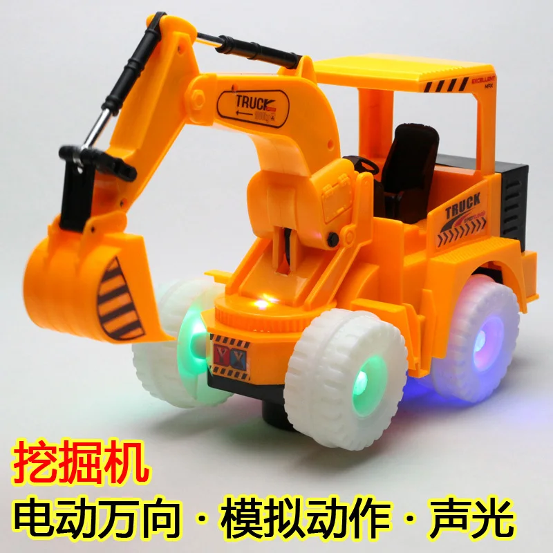 Electric Light Universal Digging A Bulldozer Large Mining Truck Simulation Model Musical Electronic Flashing Plastic 2021