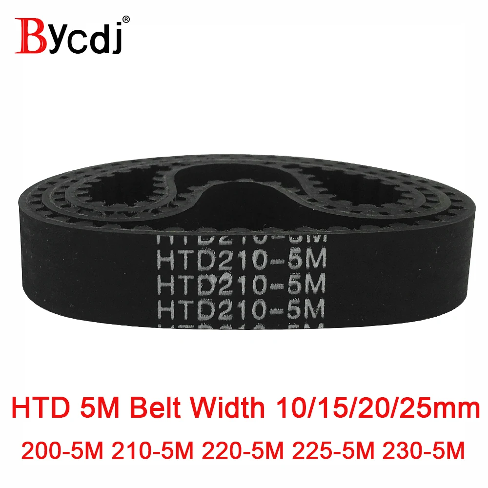 Arc HTD 5M Timing belt C=200/210/220/225/230 width10/15/20/25mm Teeth40 42 44 45 46 synchronous Belt200-5M210-5M220/225-5M 230-5