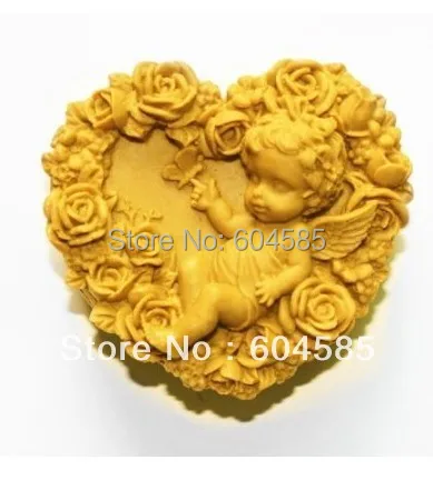 Rose Angel S0156 Craft Art Silicone Soap mold Craft Molds DIY Handmade soap molds