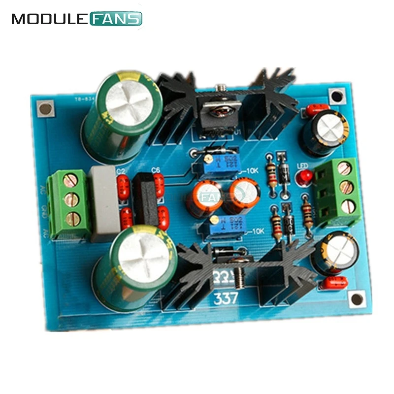 

LM317 LM337 Adjustable Filtering Power Supply Module AC DC Voltage Regulator 1.25-37V Adjustable Module Diy Electronic Kit
