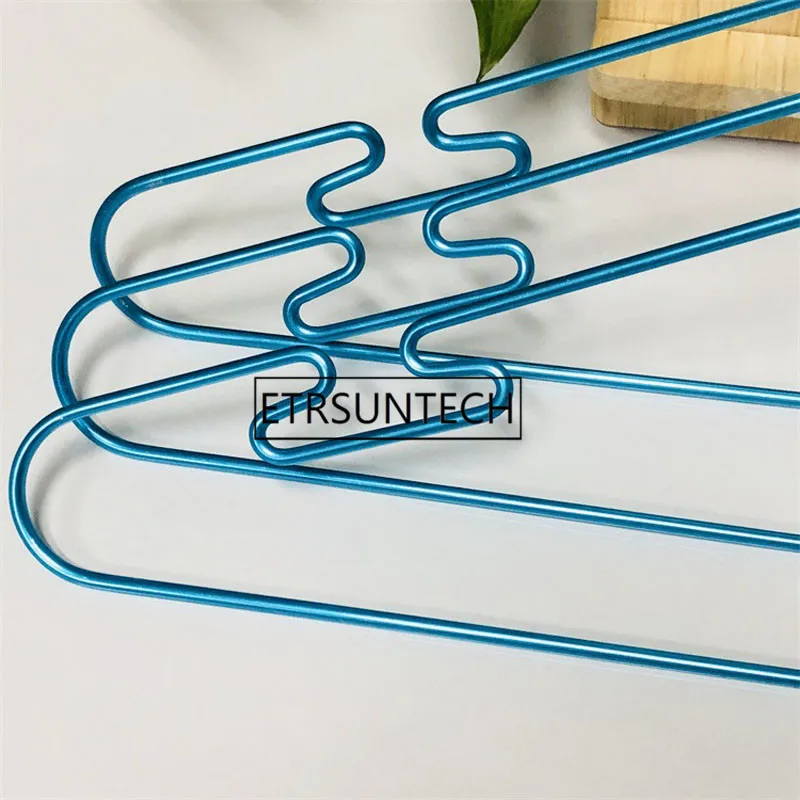 144pcs Aluminum Alloy Non slip Clothes Hanger with Groove Strong Bearing Capacity Coats Suit Hanger Shirts Hangers