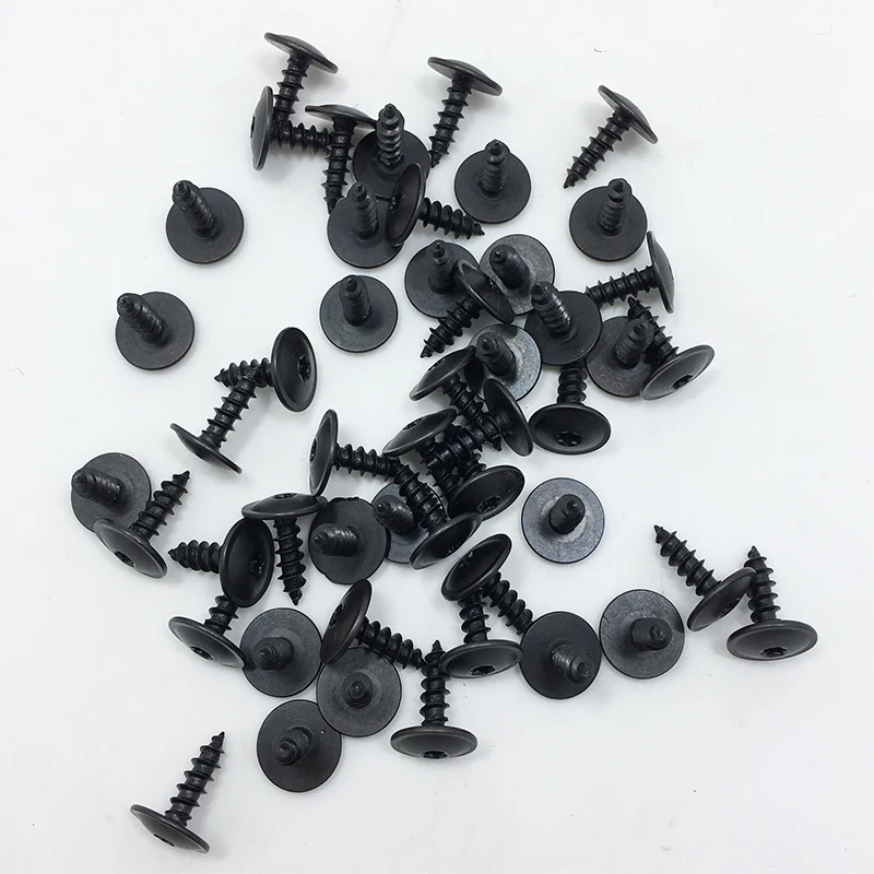 50 Pcs Car Splash Shield Door Clip Screw Nuts 5x16 For Tiguan Amarok Passat Eos CC Phaeton Beetle Jetta Golf Polo N90974701