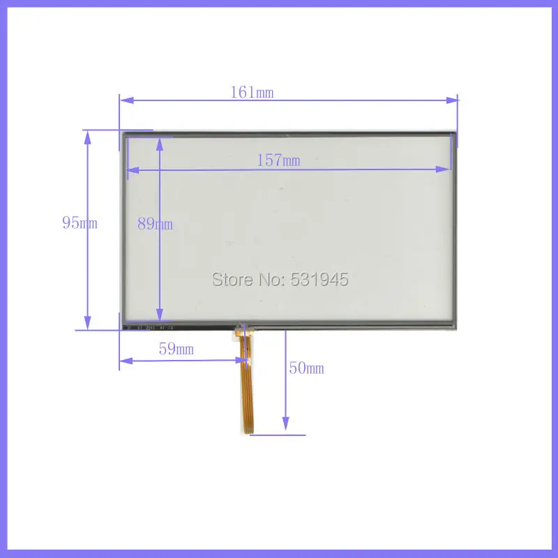 

ZhiYuSun New 161mm*95mm original handwritten 7 inch used car and GPS 161*95 touch screen panel free shipping AT0553