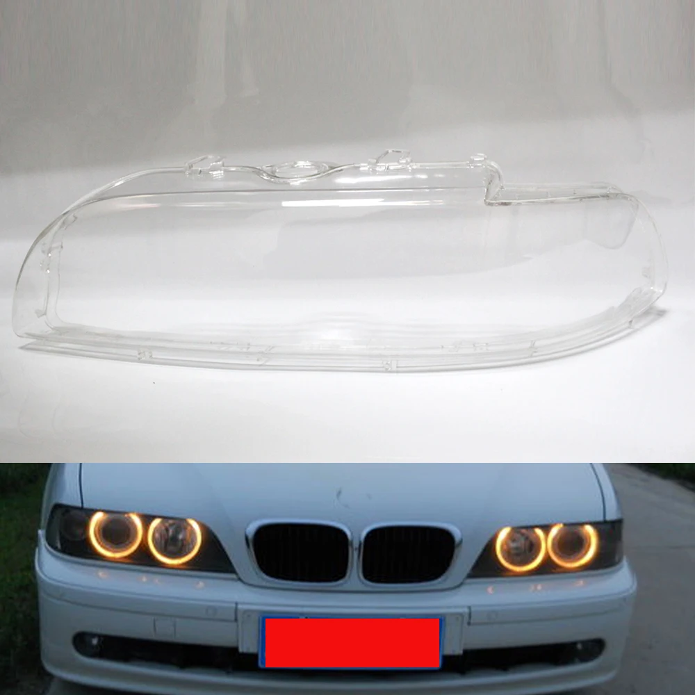 1pc dla BMW serii 5 E39 2001-2003 soczewki reflektorów obudowa wyczyść lewa strona kierowcy 63128375301