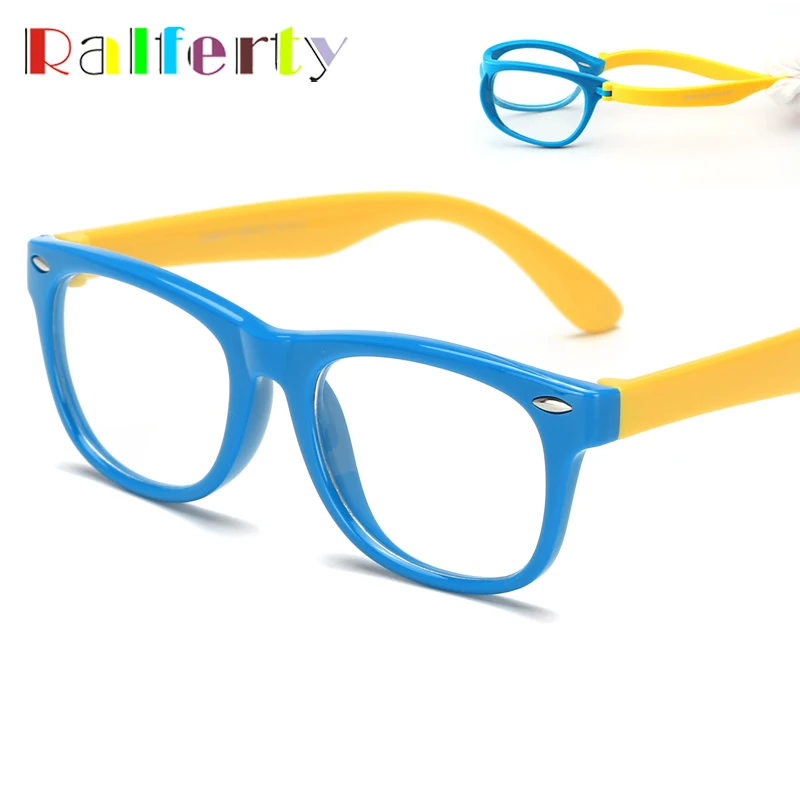 

Ralferty TAC Child Kids Transparent Eyeglasses Frame Boy Girl Prescription Optic Spectacle Frames Eyewear Infant Oculos de grau