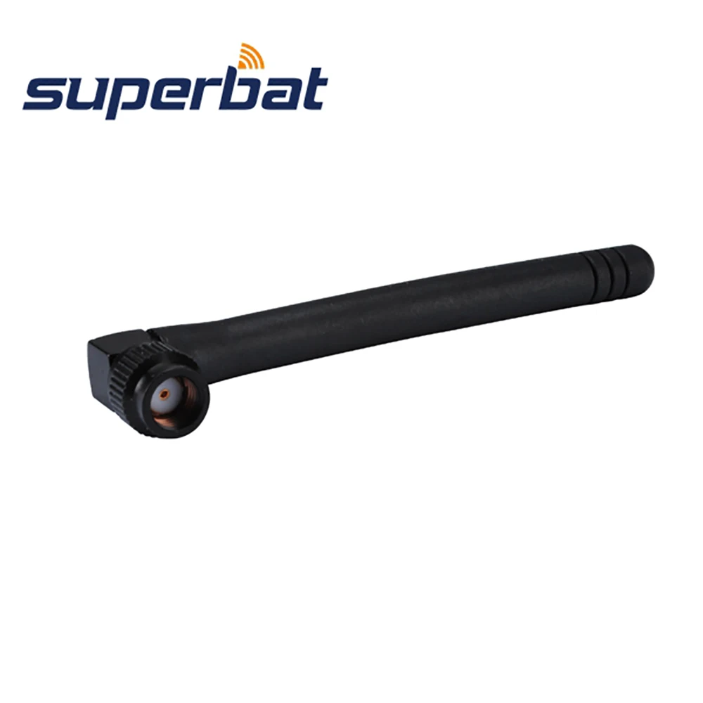 Superbat 3dBi 2.4GHz Dual-Pack Router Wireless PCI Card Omnidirectional Booster WiFi Antenna with RP-SMA RA Male Connector Rubbe