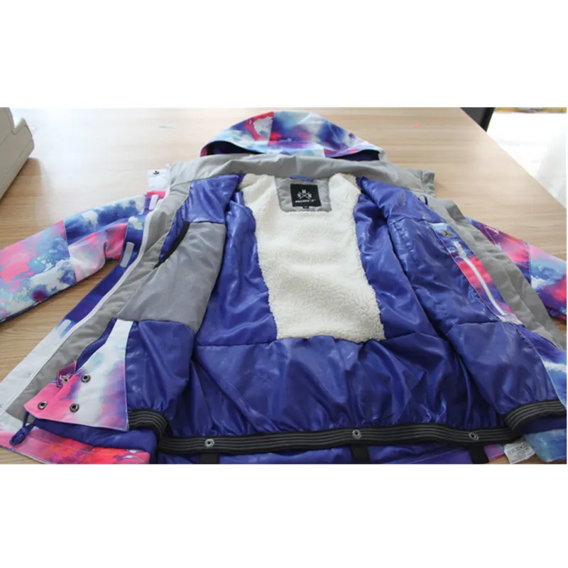 SIMAINING-traje de esquí para mujer, chaqueta de Snowboard y pantalones de esquí de montaña, impermeable, transpirable, abrigo cálido para