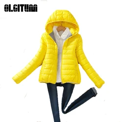 2019 High Quality Winter Women Jacket Coat Warm Ultralight Parka Jacket Coat Ladies Jacket Slim Short Padded Women 6 colors