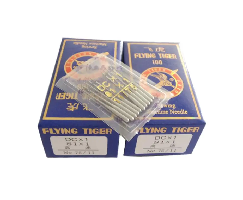 100pcs/lot Flying Tiger DC*1,Industrial Overlock Sewing Machine Needles Stainless Steel 9#11#12# 14#16#18#Various Models