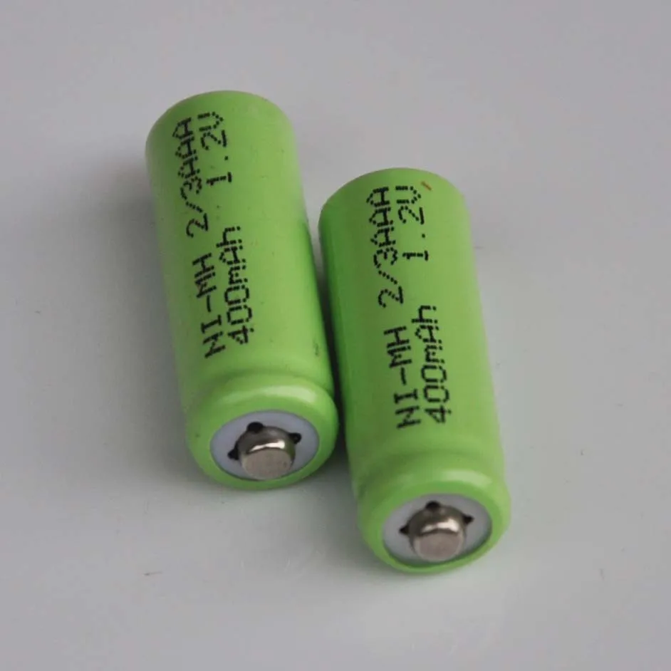 10PCS 1.2V 2/3AAA ni-mh rechargeable battery 400mah 2/3 AAA nimh cell with NO welding tabs for LED solar light