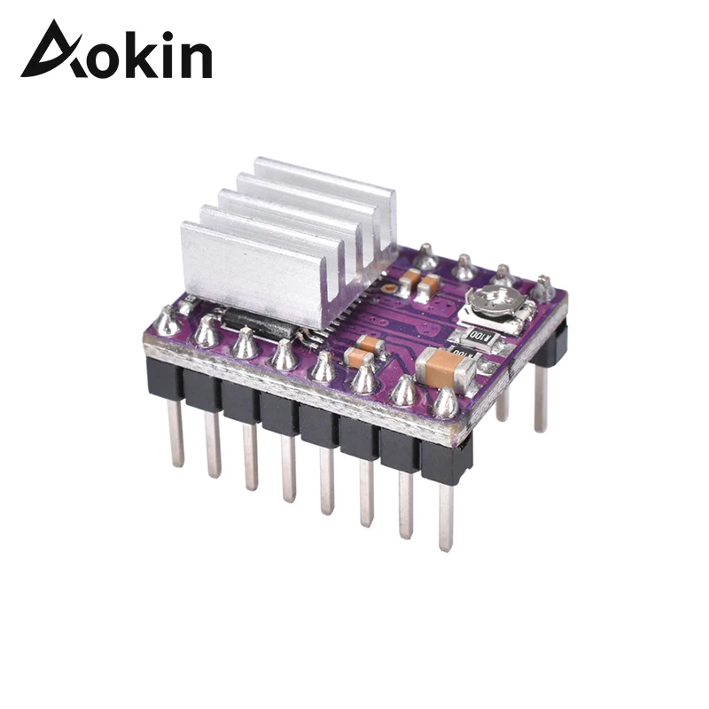 Aokin DRV8825 Stepper Motor Driver Module with Heat Sink Stepper Motor Driver Module A4988 For 3D Printer Rrerap Ramps 1.4