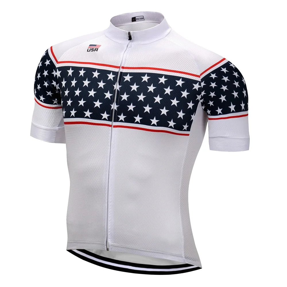 Weimostar Men USA UK Canada Cycling Jersey Summer Maillot Ropa Ciclismo MTB Bicycle Biking Riding Short Sleeve Shirts Top S-4XL