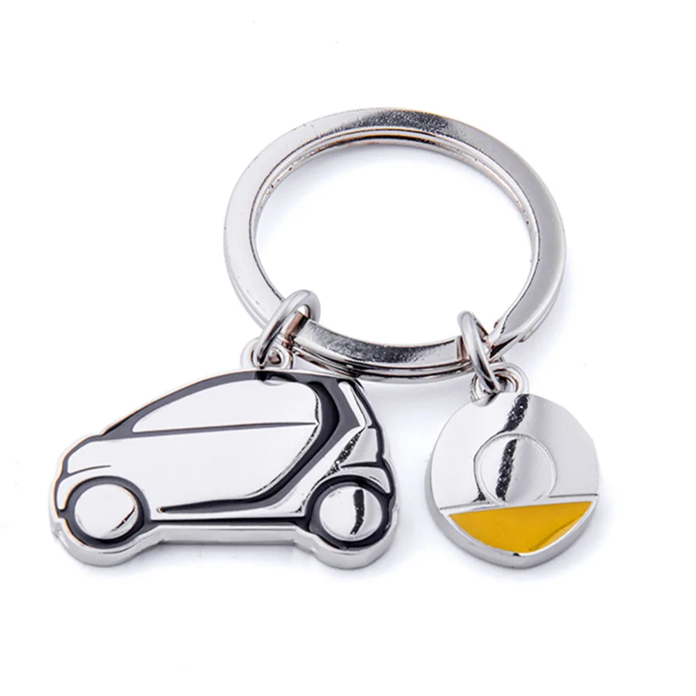 New Stainless Steel Smart Car Key Chain 1pc Key ring smart fortwo, 451 Good Gift