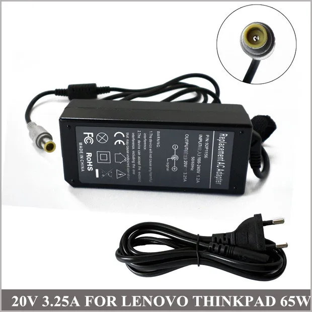 20V 3.25A AC Adapter Universal Laptop Charger For Ordenador Portatil Lenovo IBM ThinkPad T60 42T4422 42T4423 42T5282 42T5283