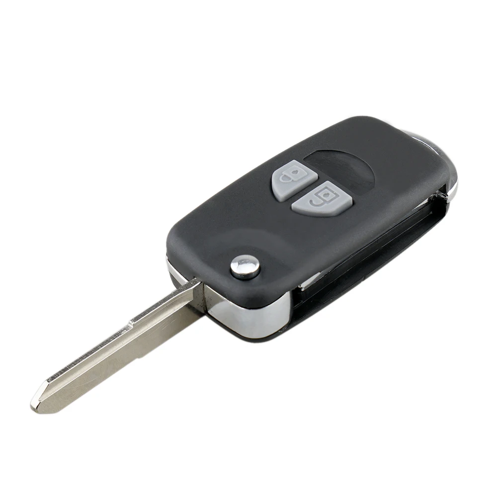 QWMEND 2Buttons Remote Car key Case Fob For Suzuki SX4 Swift Grand Vitara Key Fob Cover+ Button Pad