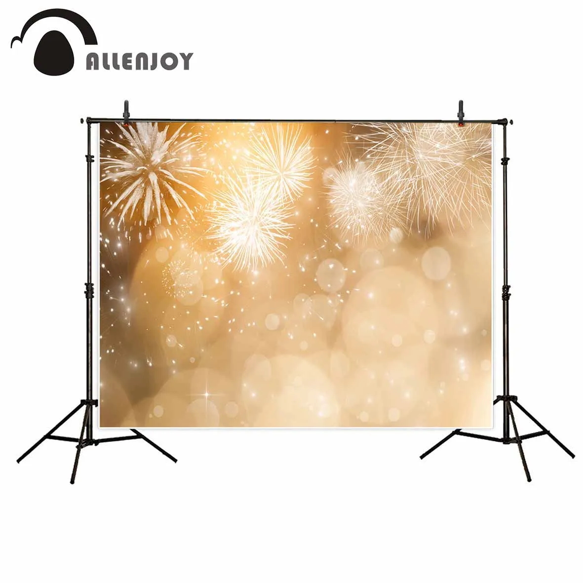 Allenjoy photography backdrop bokeh fireworks festive celebration New Year party background new original design for photo studio