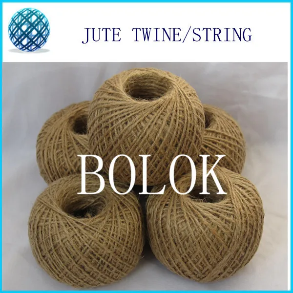 

500pcs/lot DIY Natural jute twine (1.5-2mm)110yards/ball (2 ply twisted) raw jute string, DIY Jute cords ball by free shipping