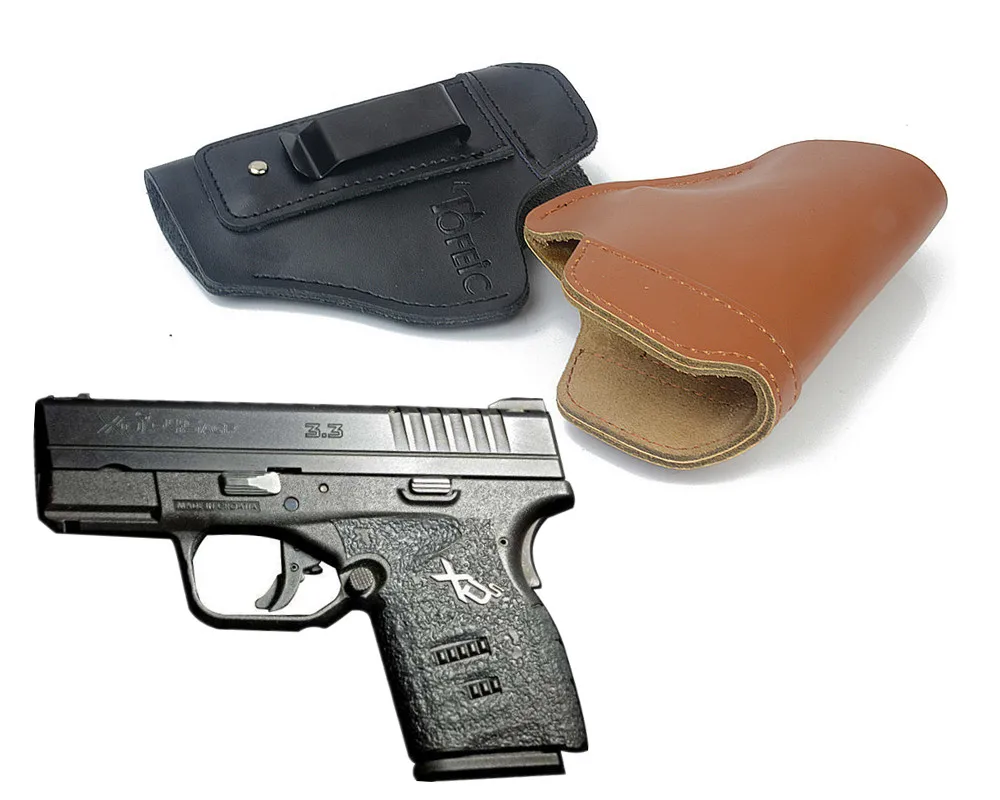 Concealed Leather IWB Holster Carry Gun Holster for Springfield XD Springfield XDS Springfield XDM concealment quick draw