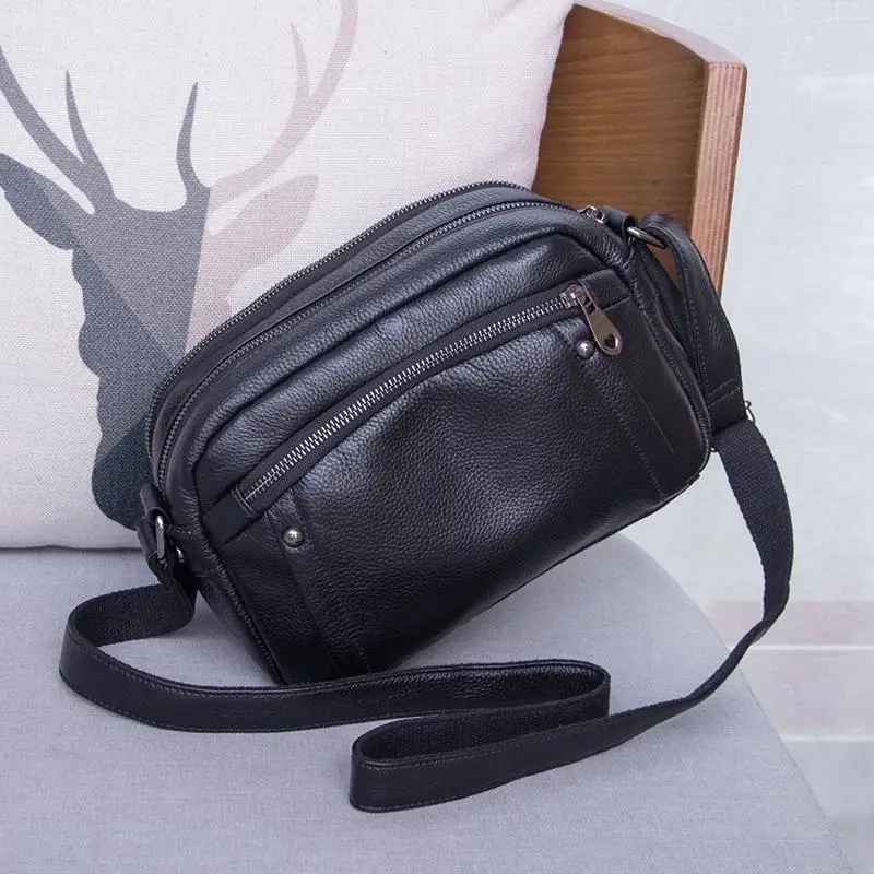 Genuine Leather Women Shoulder Bag Fashion Small Crossbody Bags for women Luxury Handbags and Purse Female Tote Messenger Bag