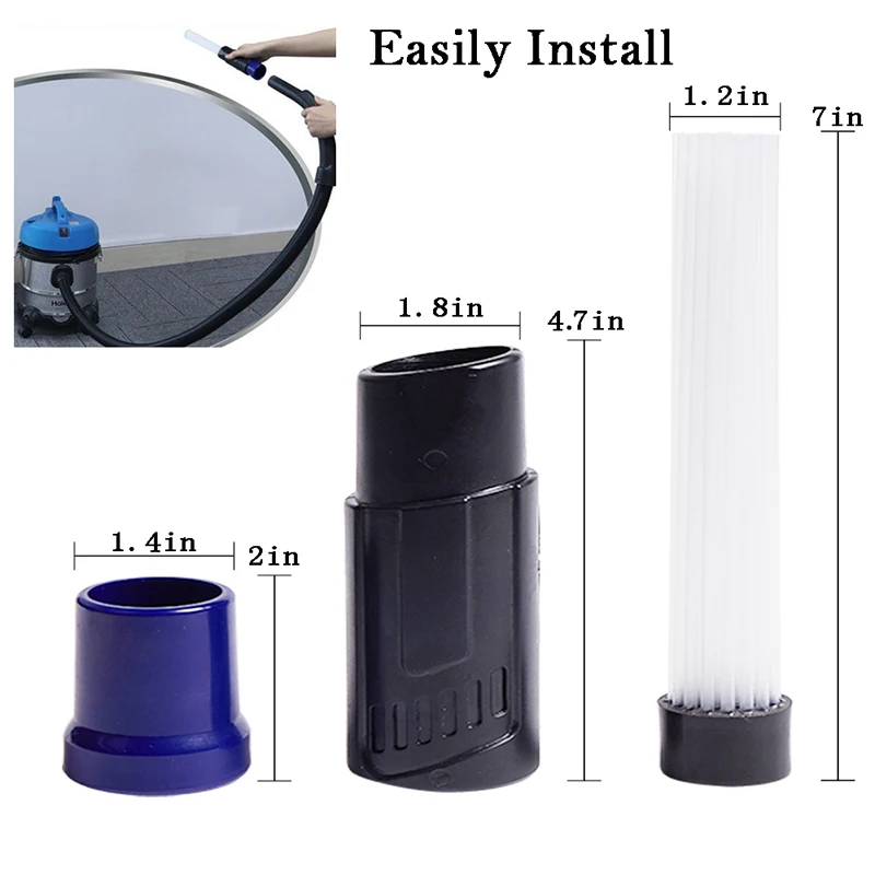 Flexible Crevice Tool 24.4 inch Long Vacuum Attachment With Tiny Tubes Dust Cleaner Flexible Suction Brush Dirt Remover