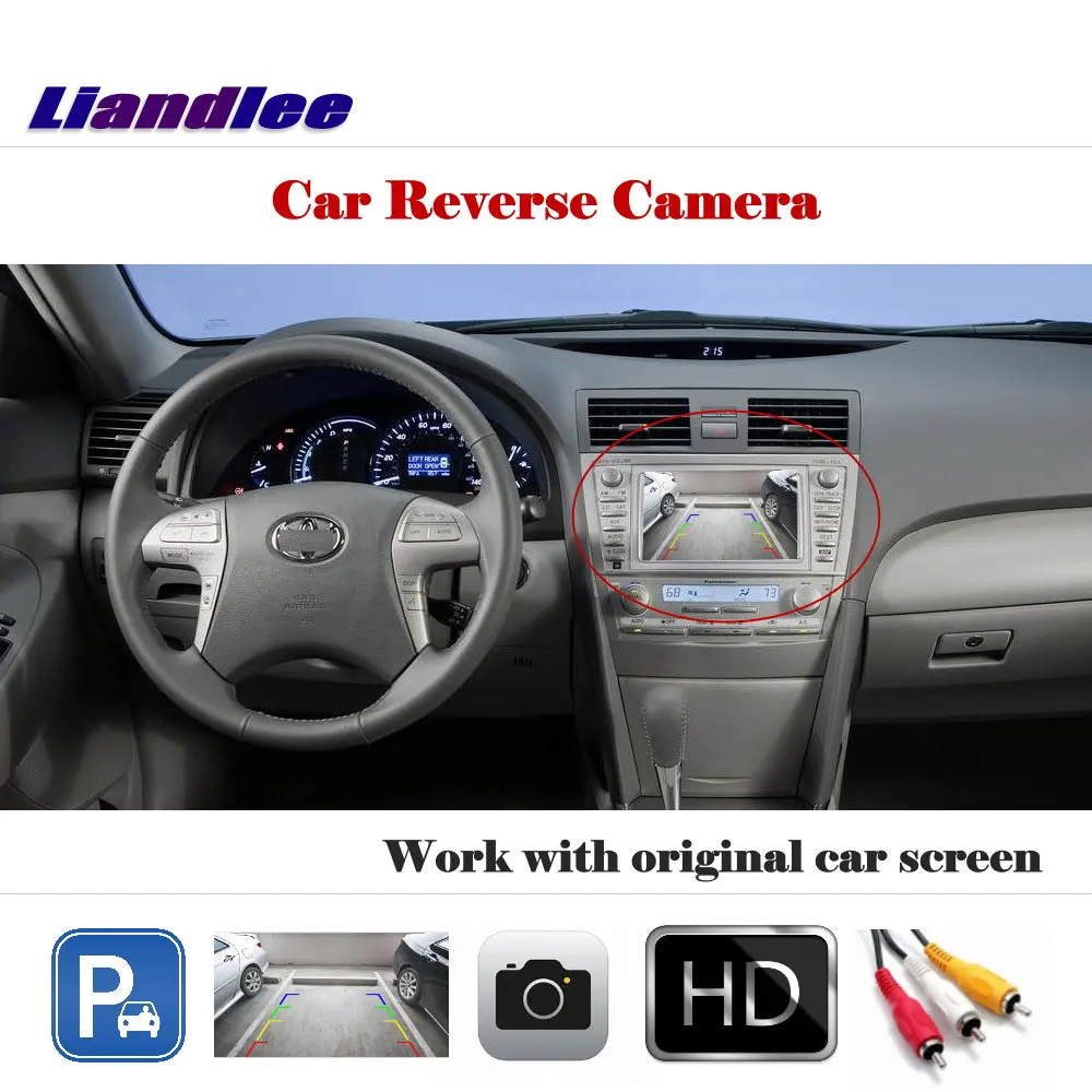 

HD Reverse Parking Camera For Toyota Camry XV40 2006 2007 2008 2009 2010 2011 Backup Rear View CAM Work With Car Factory Screen