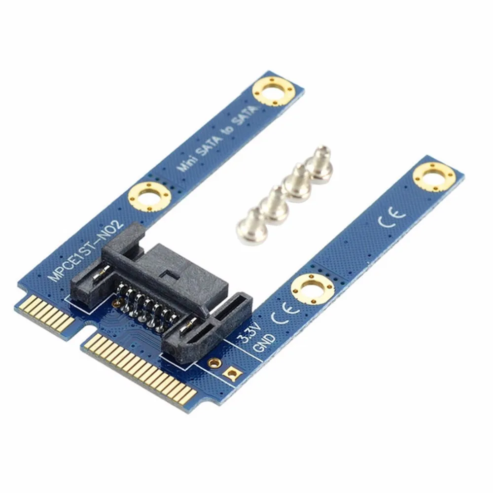 

Mini PCI-E mSATA SSD для SATA 7 Pin MPCIe адаптер-карта