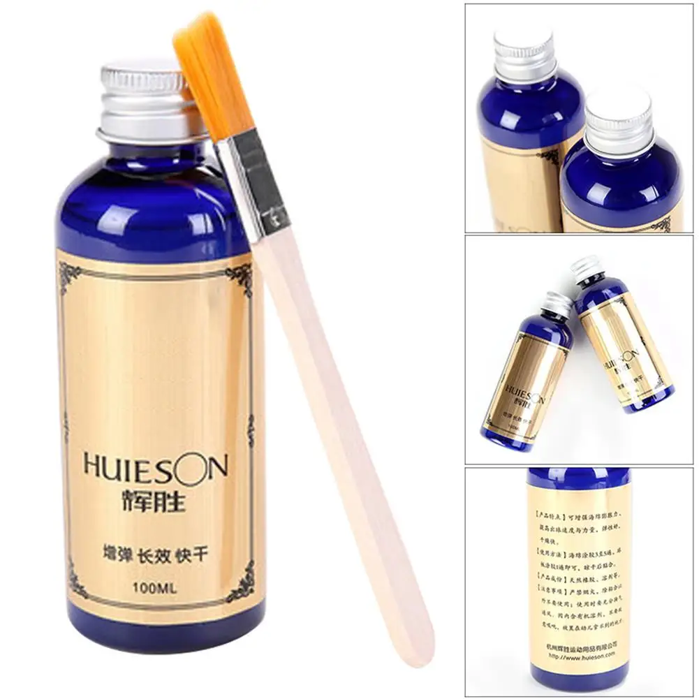 Professional 100ml Speed Liquid Super With Special Brush Pingpong Racket Rubbers Table Tennis Glue For SchoolOffice Accessories