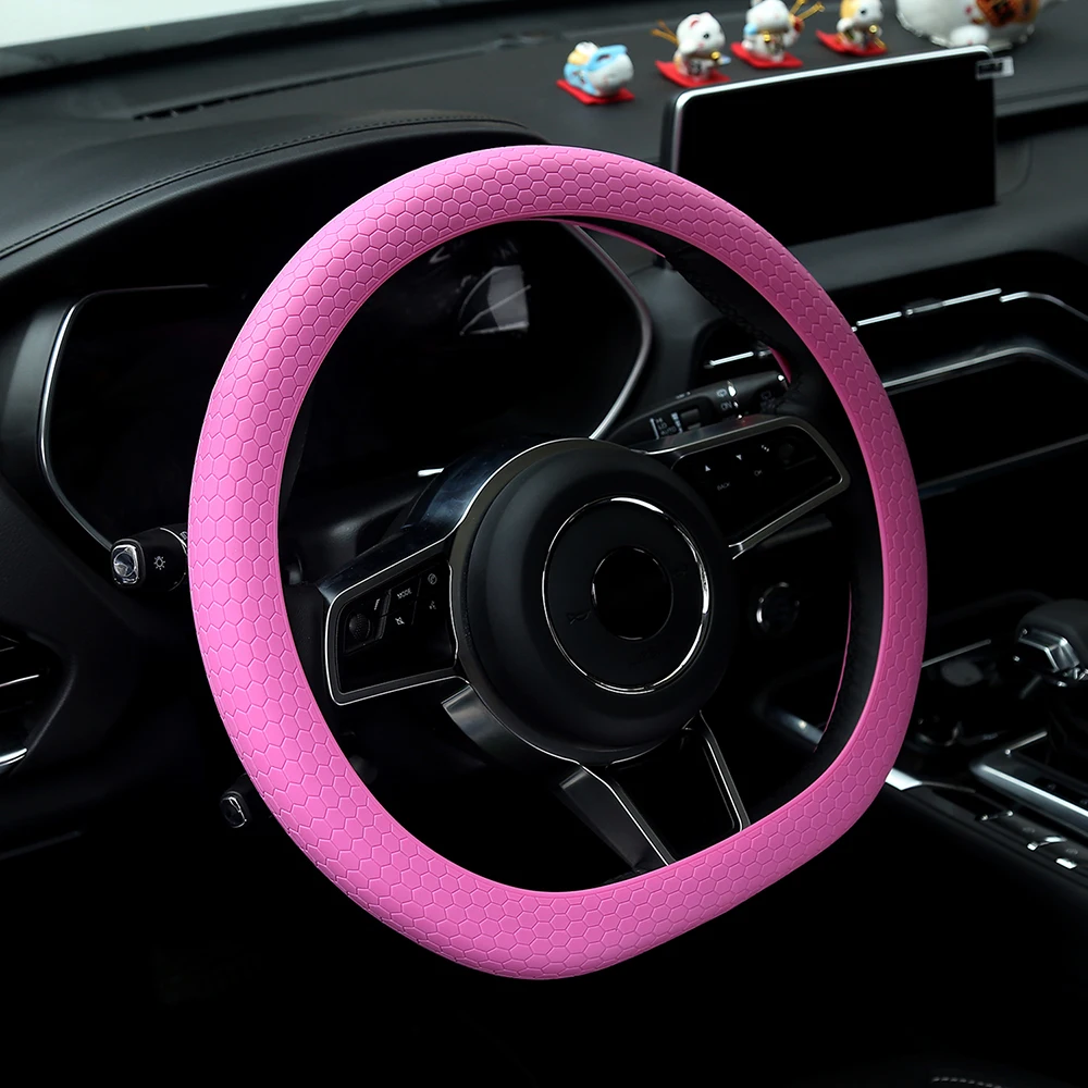 Brand New Stretch Steering Wheel Covers for Daewoo Matiz Nexia Nubira Sens Tosca Winstorm car styling Car accessories