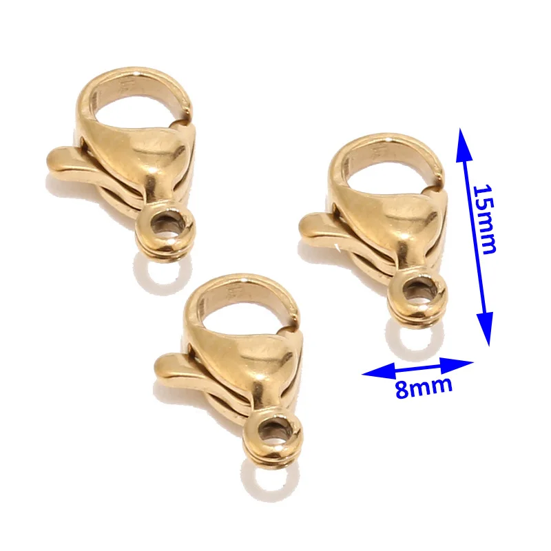 60 Pcs Rose Gold Rvs Kreeft Sluitingen Voor Sieraden Kettingen Maken Diy Bevindingen