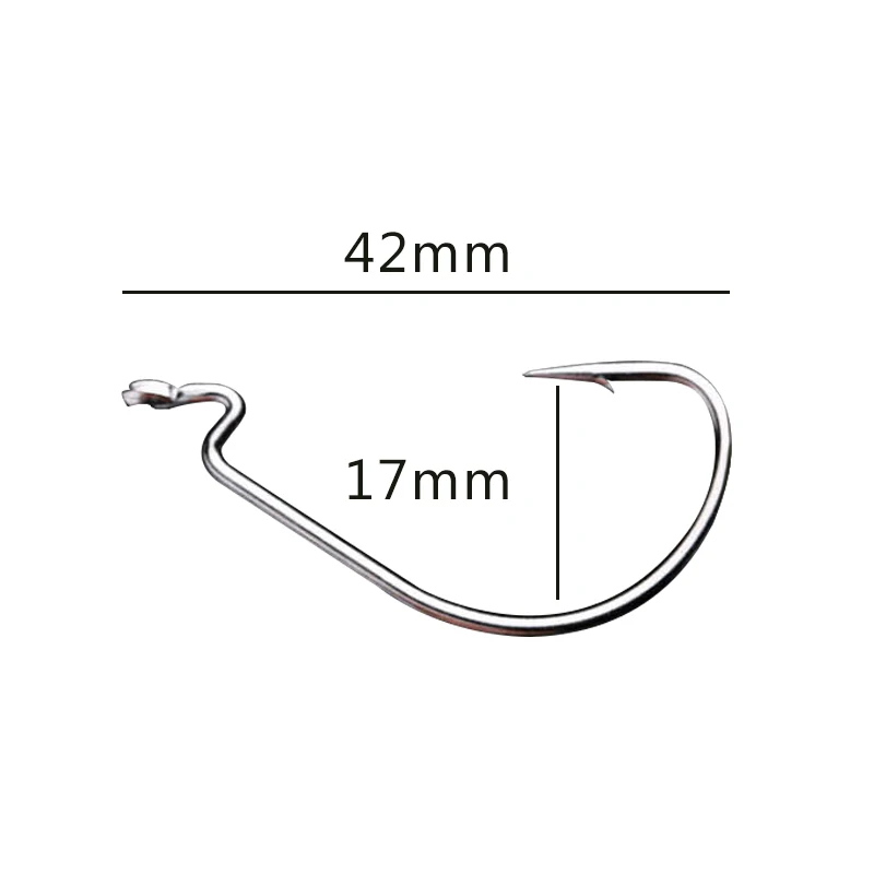 50szt/zestaw haczyków zestaw haczyków korba przynęta wędkarska texas rig haczyk niezbędny garnitur akcesoria wędkarskie zestaw sprzętu wędkarskiego
